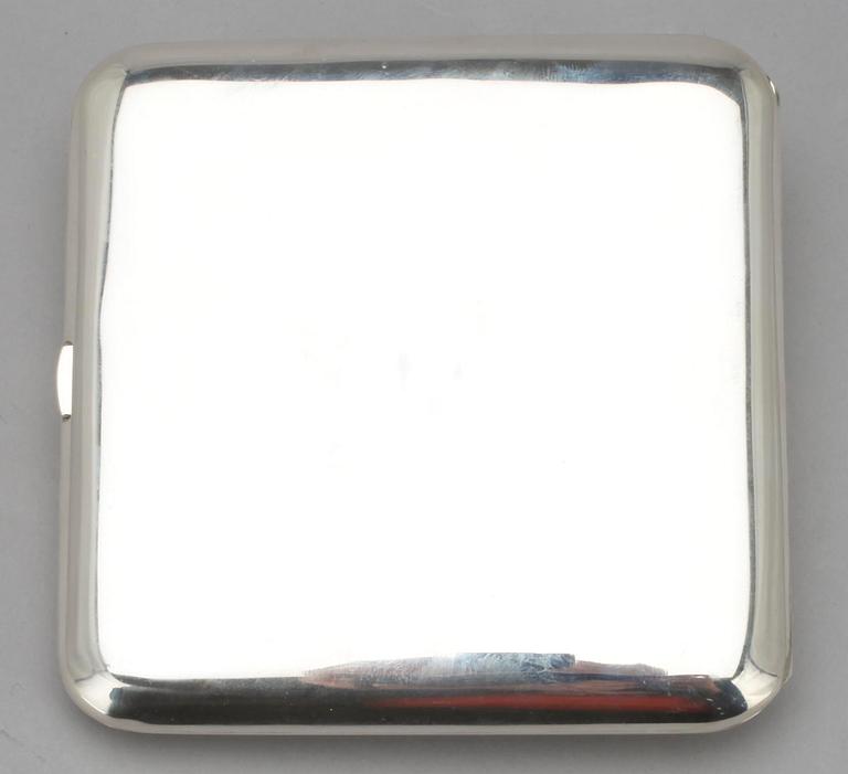 CIGARETTETUI, Thailand, sterling silver. Tot vikt. 136g.