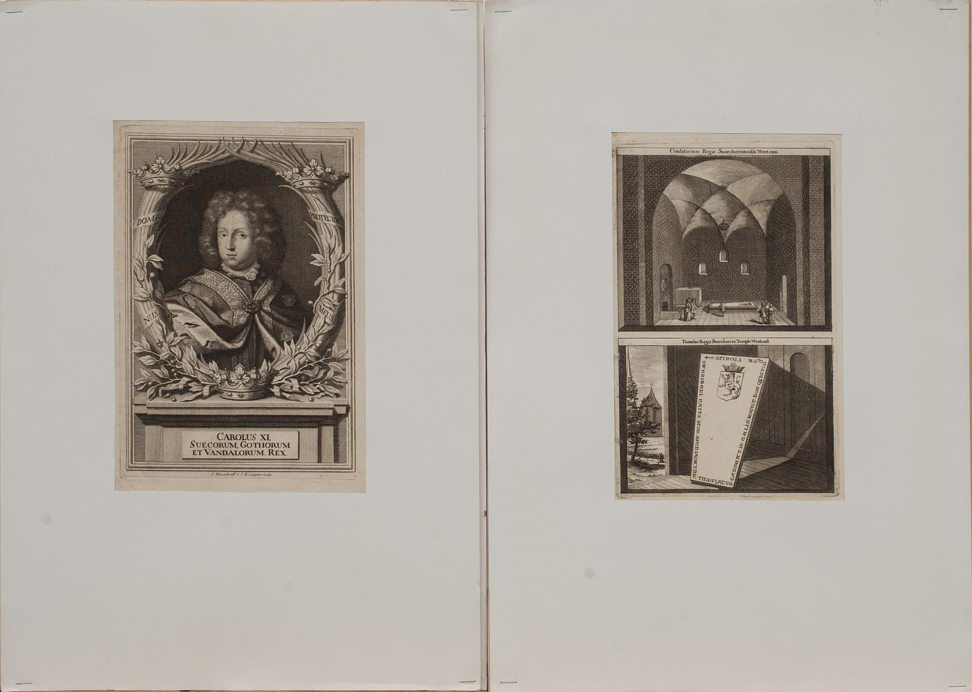 KOPPARSTICK, 10 st. Ur Suecia Antiqua et Hodierna, 1800-tal.