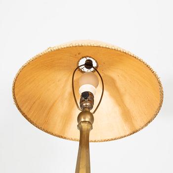 A Swedish Grace 1920/30s brass table lamp.