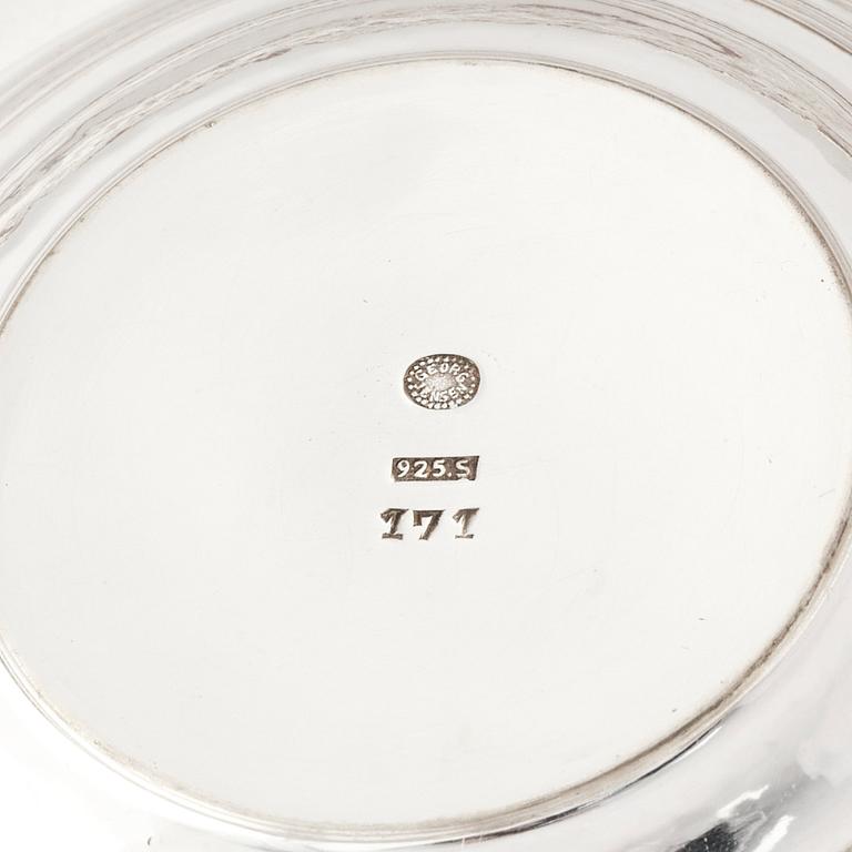 Johan Rohde, a sterling silver bowl, Copenhagen ca 1927-1932, design nr 171.