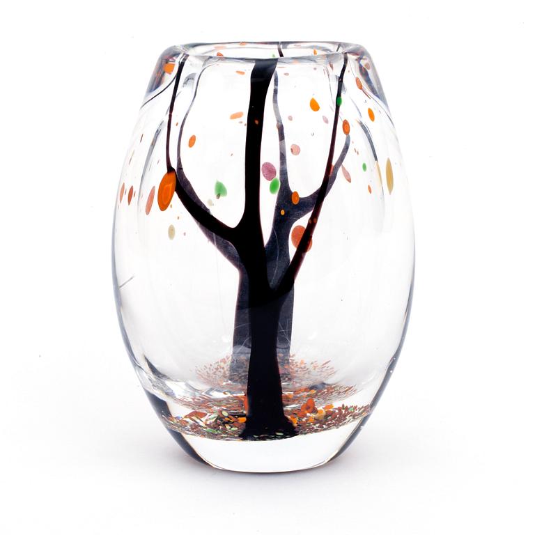 VAS, glas, "Höst", Vicke Lindstrand, Kosta.