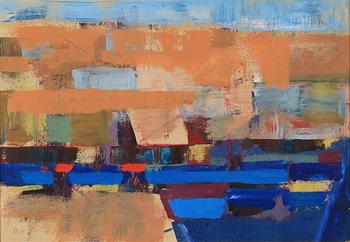 BRITA HANSSON, olja på pannå. Monogramsign.