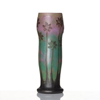 Axel Enoch Boman, an Art Nouveau cameo glass vase, Reijmyre Glassworks, Sweden, 1910.