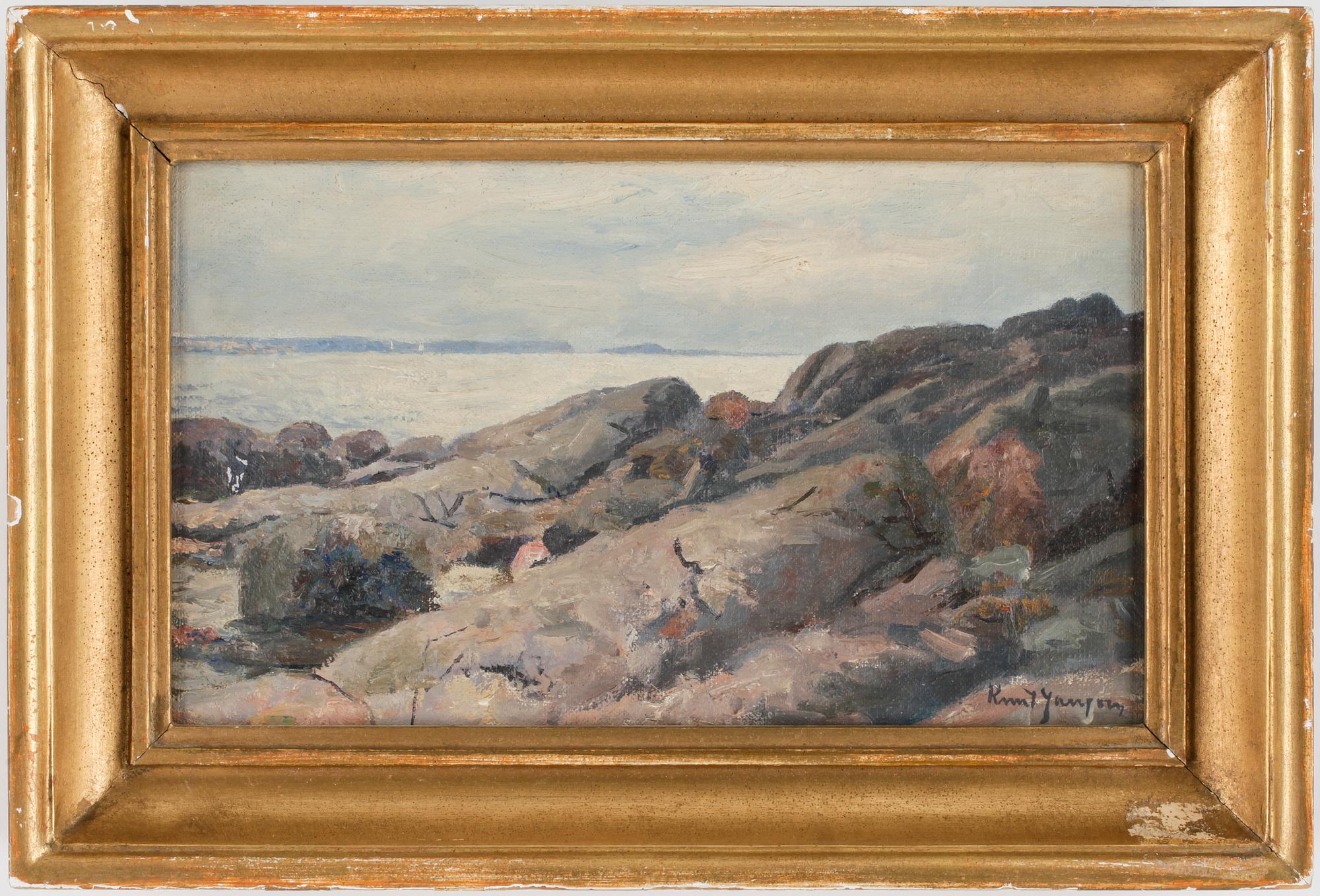 KNUT JANSON, olja på duk, sign.