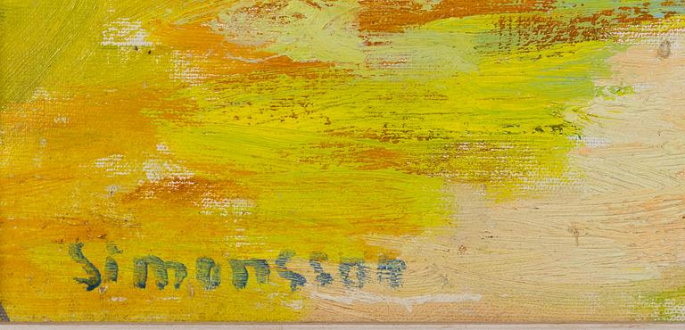 Birger Simonsson, oil on canvas, signed.