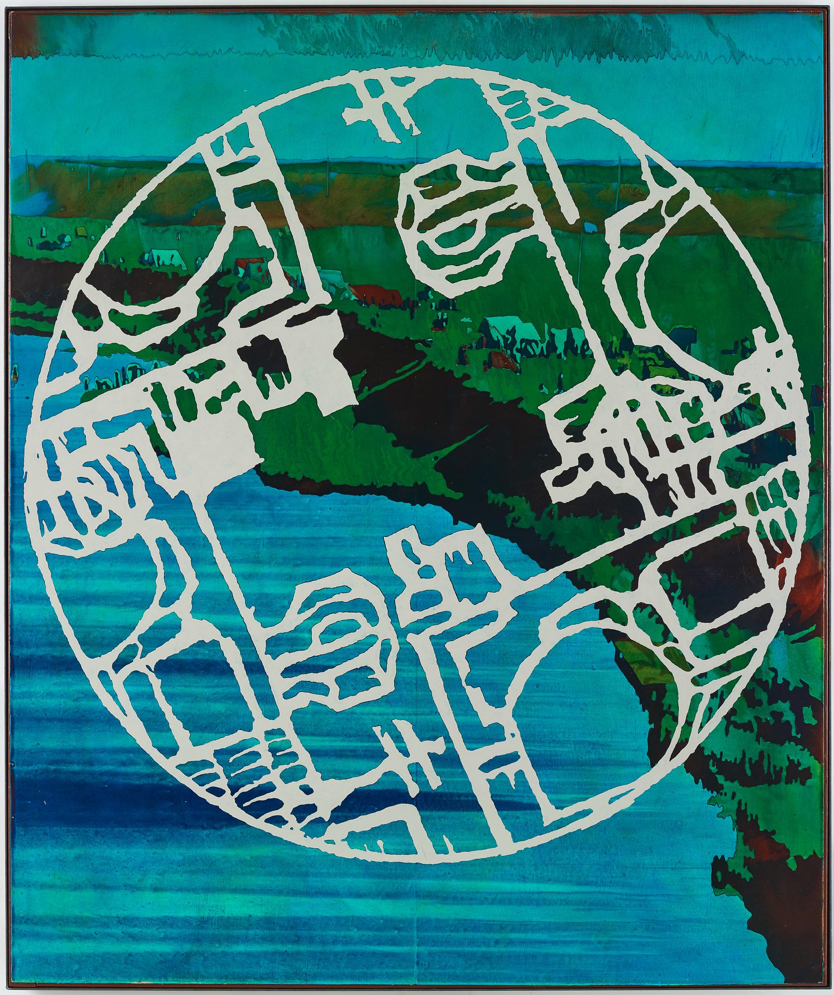 Christian Cavallin, acrylic on panel, signed and date 1989 on verso.