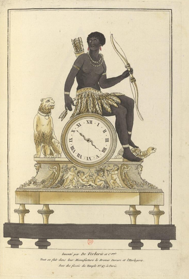 Bordspendyl, Parisarbete, omkring år 1800, Directoire.