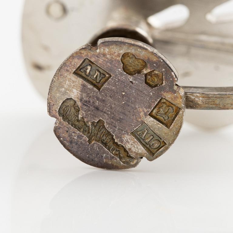 Wiwen Nilsson, a pair of silver earrings, Lund 1975.
