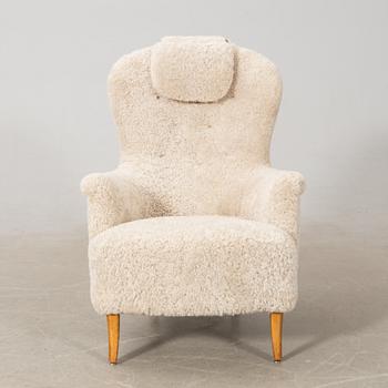 Carl Malmsten, armchair "Farmor", second half of the 20th century.
