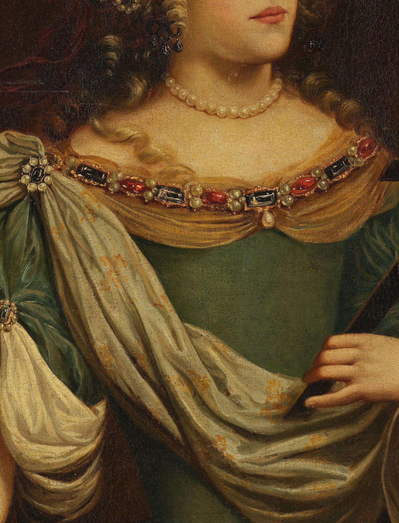 Abraham Janssens, follower of, Saint Helena, Possibly depicting Louise de La Vallière (1644-1710), the mistress of Louis XIV.
