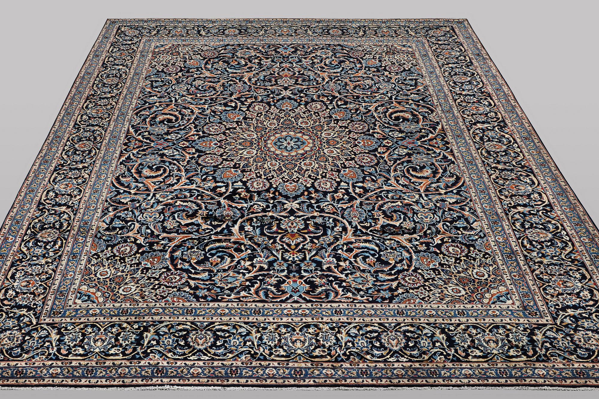A carpet, Kashmar, c. 420 x 293 cm.