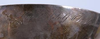 SKÅLAR, två st, silver, 1900-tal. 307 gr.