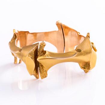 BJÖRN WECKSTRÖM, ARMBAND, "Charisma", 14K guld, Lapponia 1974.