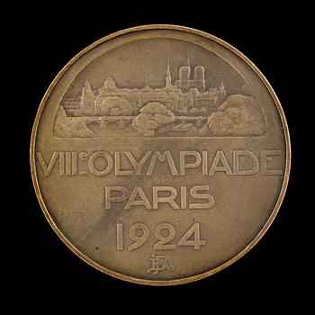 MEDALJ, brons, olympiaden i Paris 1924.