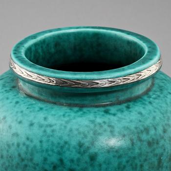 URNA, stengods, "Argenta", Wilhelm Kåge, Gustavsberg, 1900-tal.