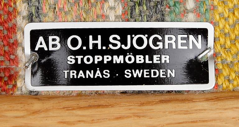 FÅTÖLJ, "Stora Fjäderbrickan", Carl Malmsten, 1900-talets mitt.