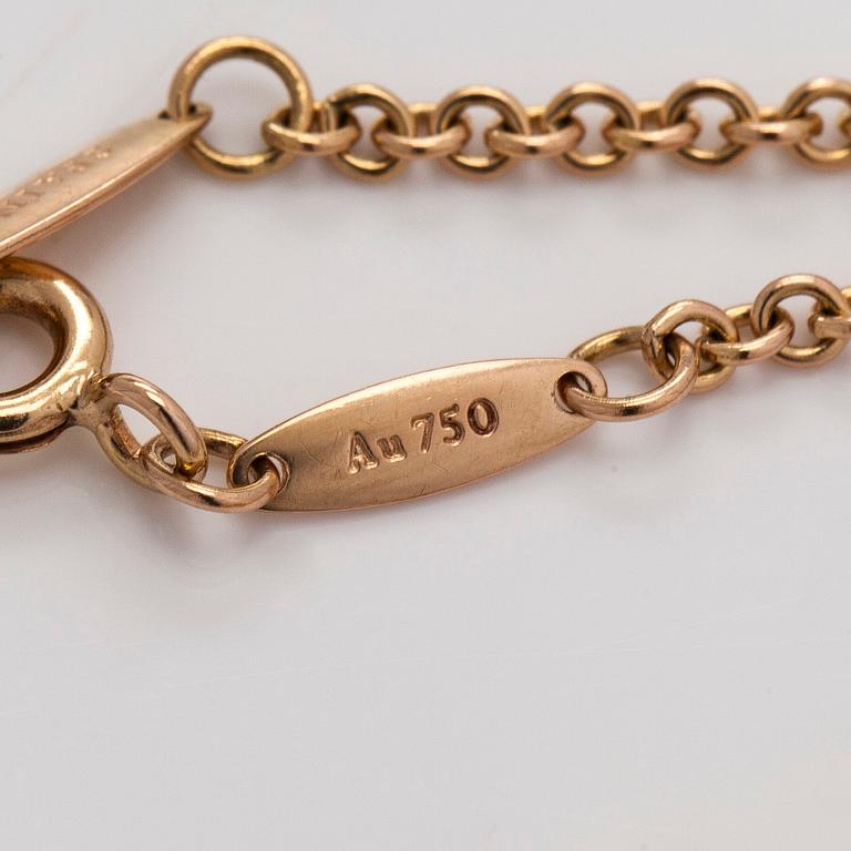 Tiffany & Co, Elsa Peretti, armband, "Open Heart", 18K roséguld.