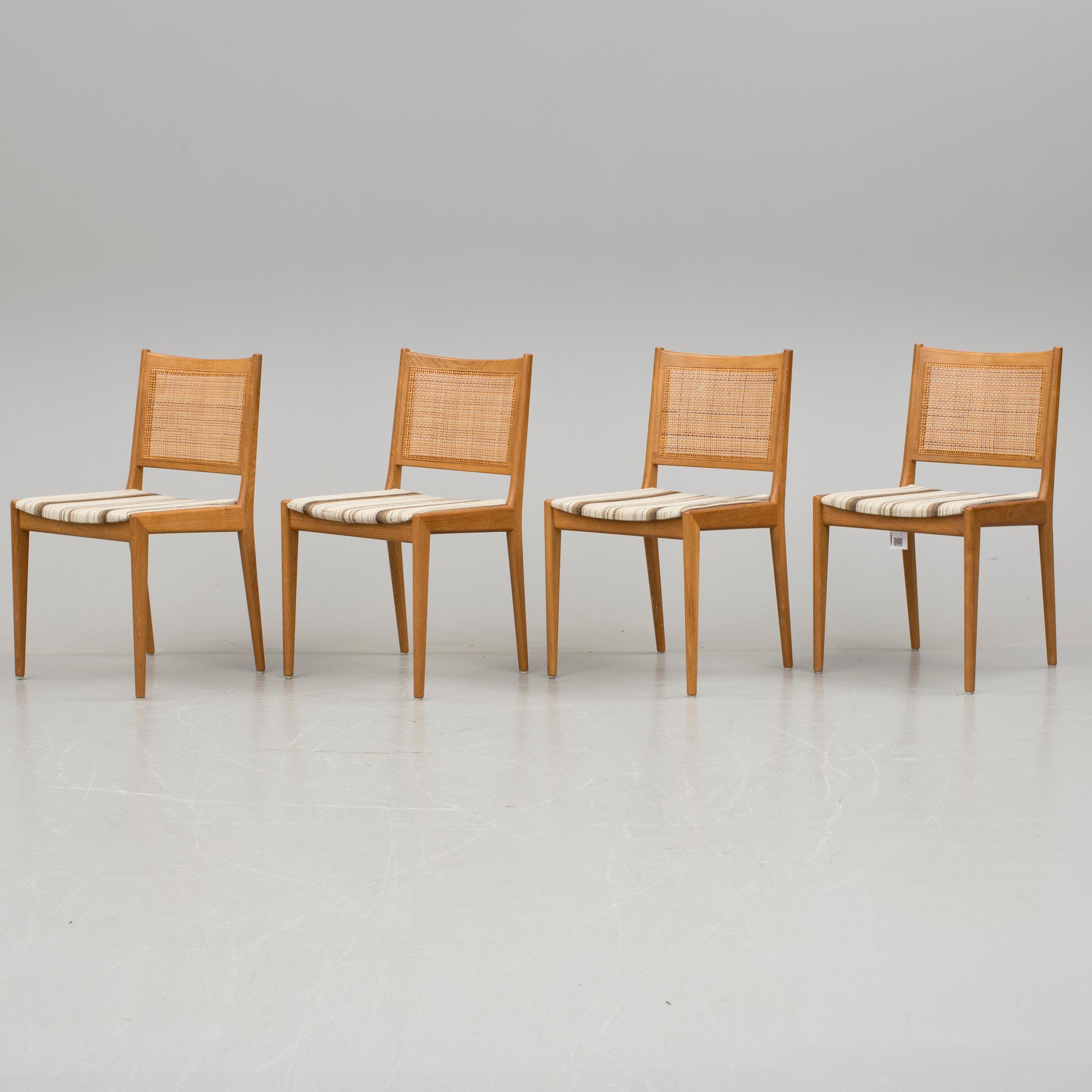 STOLAR, 4 stycken, Karl-Erik Ekselius för Firma J O Carlsson, Vetlanda, 1950/60-tal.