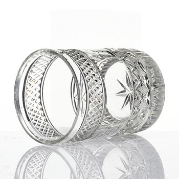 Seltzer glass, twelve pieces, Sweden, turn of the 20th century, Empire style.