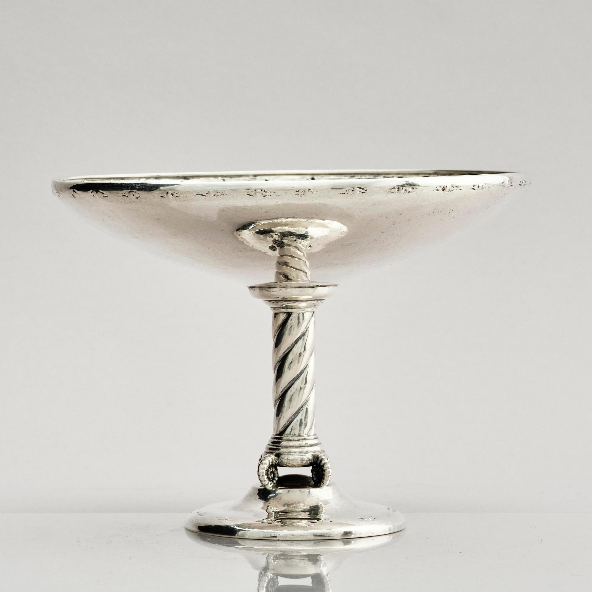W.A. Bolin, a silver bowl, Stockholm, Sweden 1923.