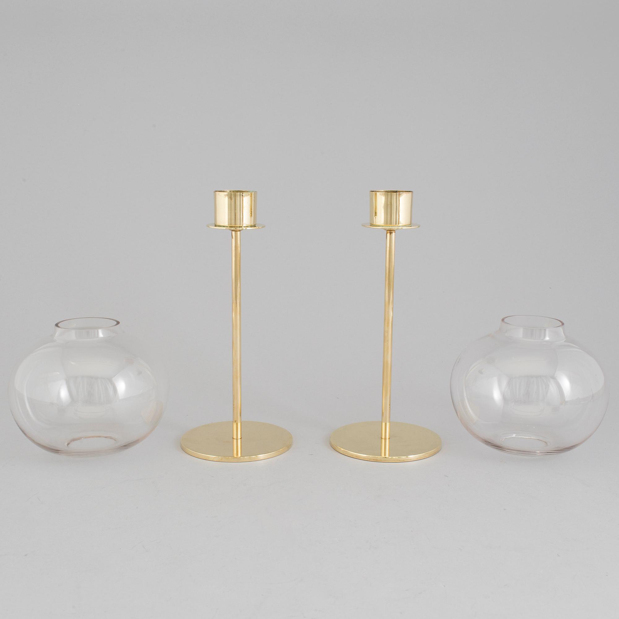 Two Hans-agne Jakobsson candle lanterns, for Markaryd, second half of the 20th century.