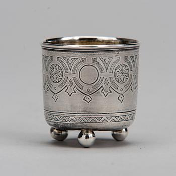 BÄGARE, silver, Moskva, Ryssland 1884. Vikt 45 g.