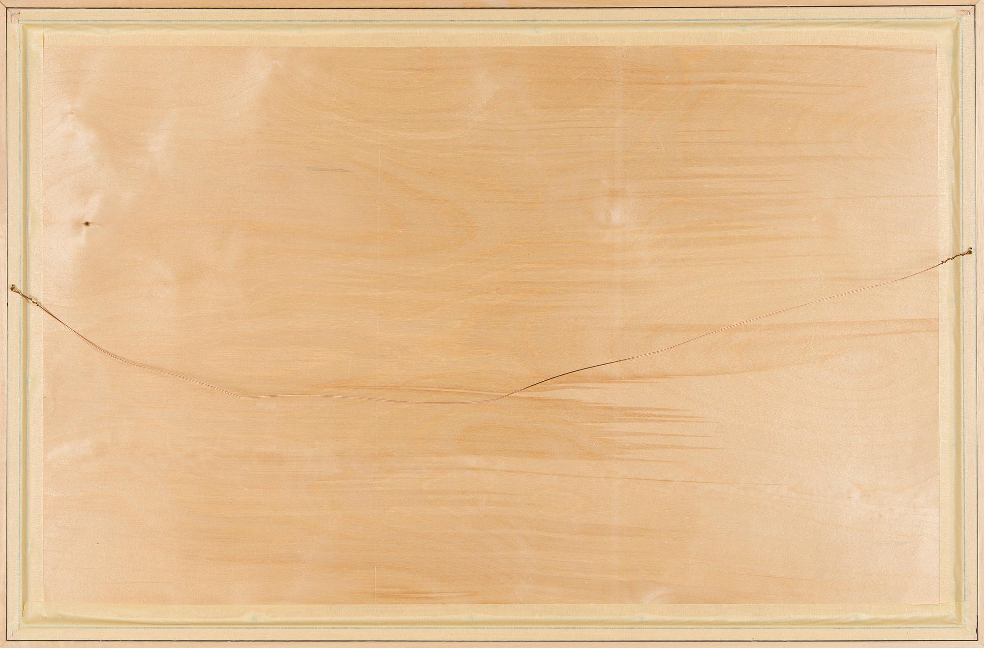 Birger Kaipiainen, piirros, tussi vanerille, signeerattu ja päivätty -46.