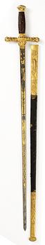 A Swedish Empire sword of honour with the monogram of the Swedish King Karl XIV Johan (1810-44).