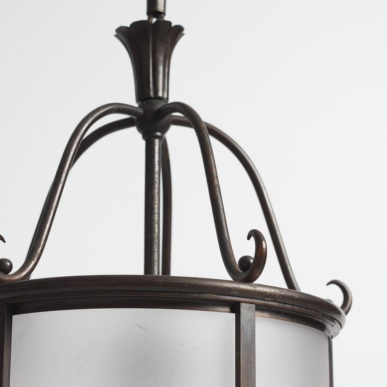 Harald Notini, a pair of ceiling lamps model "6051", Arvid Böhlmarks Lampfabrik, Stockholm, 1920s-30s.