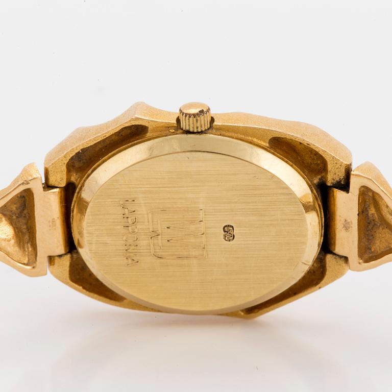 A Björn Weckström Lapponia ladies watch, 'Pola negri'. 18K gold. 1995.