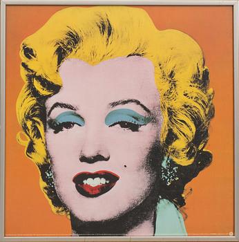 ANDY WARHOL, after, offset lithograph/poster,"Marilyn Monroe", 1995. "Published by the Neuses Publishing Company, NY.