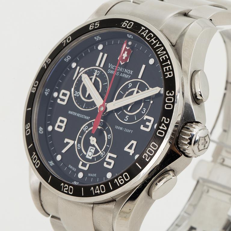 VICTORINOX, Swiss Army, Chrono Classic, "Tachymeter", chronograph, wristwatch, 42 mm.