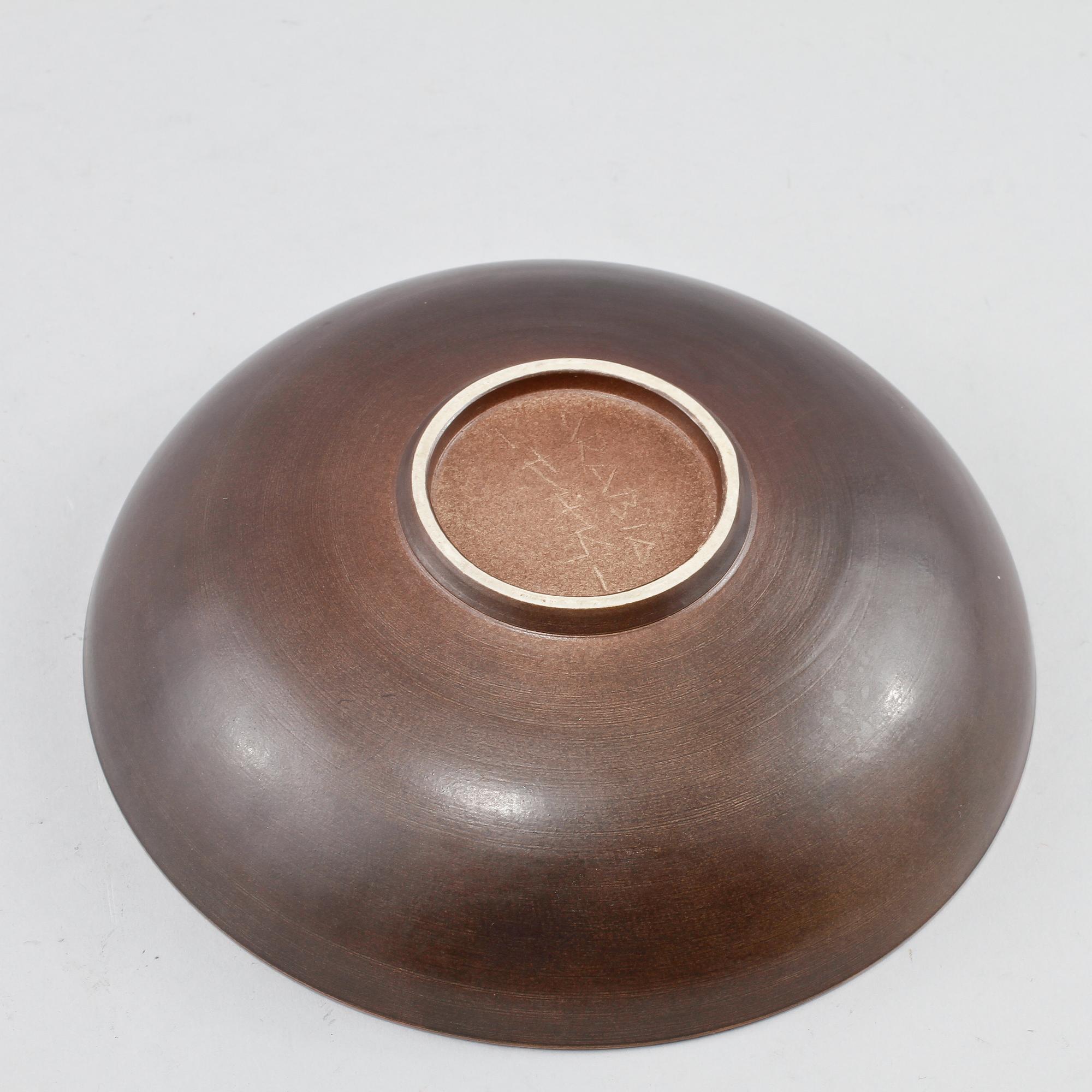 SKÅLFAT, stengods, Friedl Holzer Kjellberg, Arabia, Finland, signerad, 1900-talets tredje kvartal.