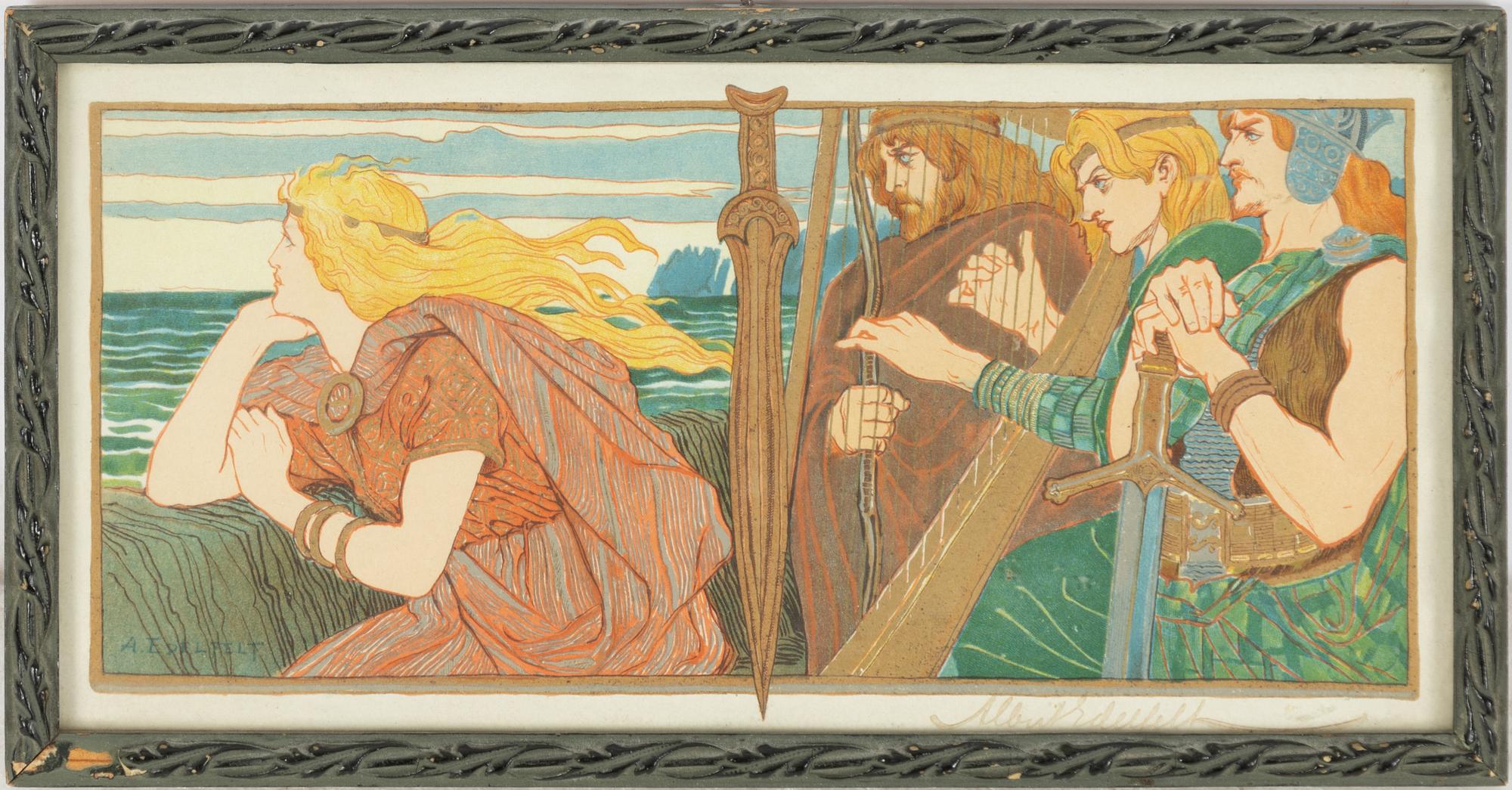 Albert Edelfelt, Illustration för Kung Fjalar.