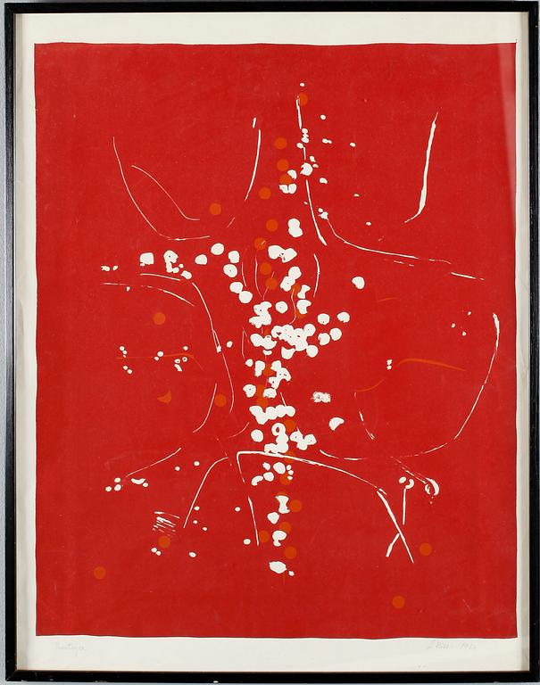 LEIDA RIVES-ELFVÉN, färglitografi, signerad.