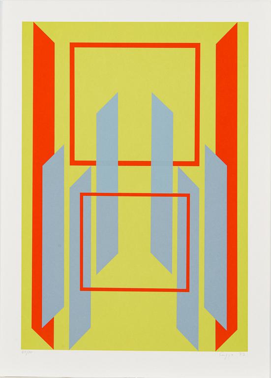 Portfolio with eleven serigraphs, signed and numbered 67/110, 1977.