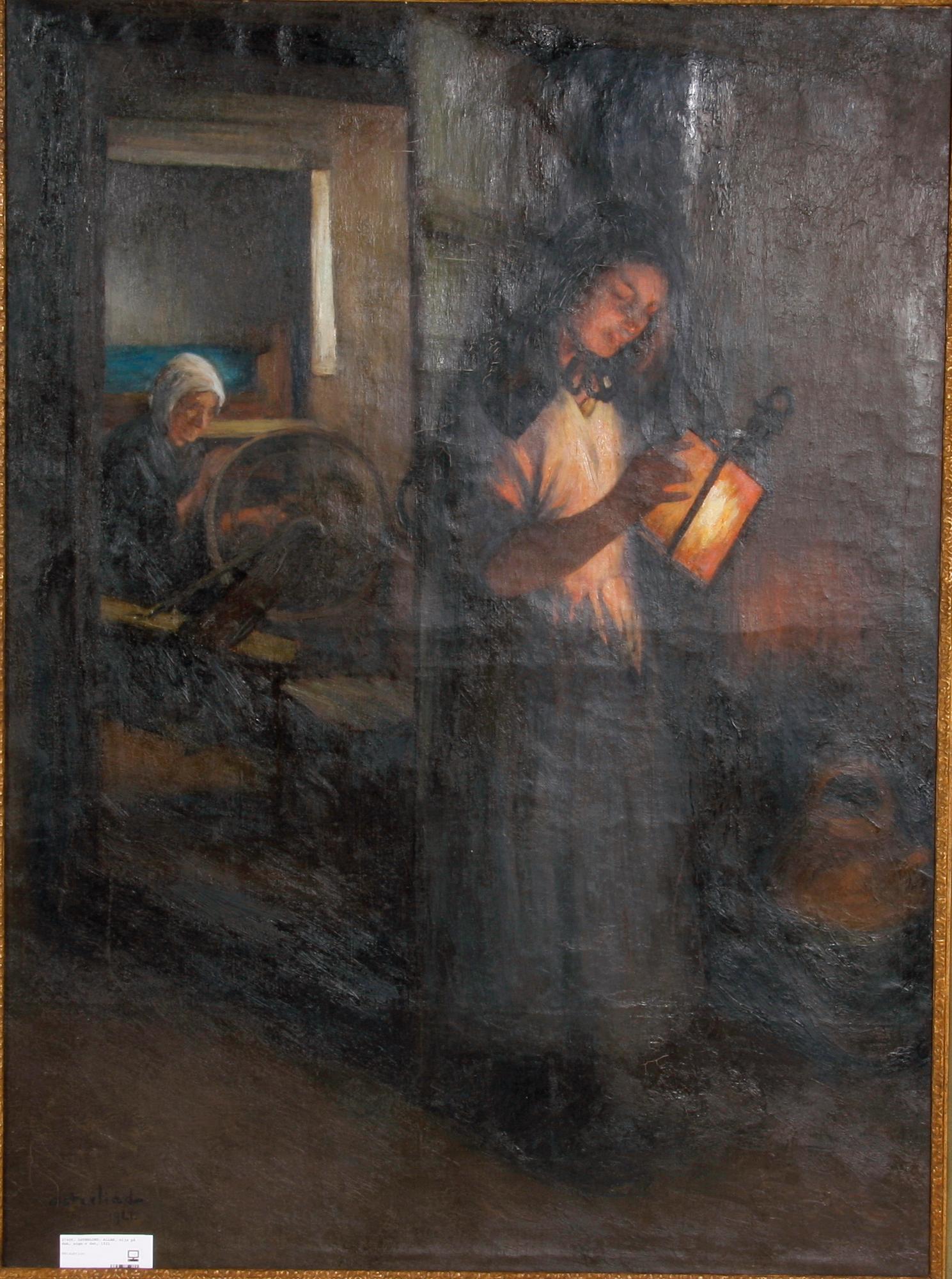 ÖSTERLIND, ALLAN, olja på duk, sign o dat, 1921.