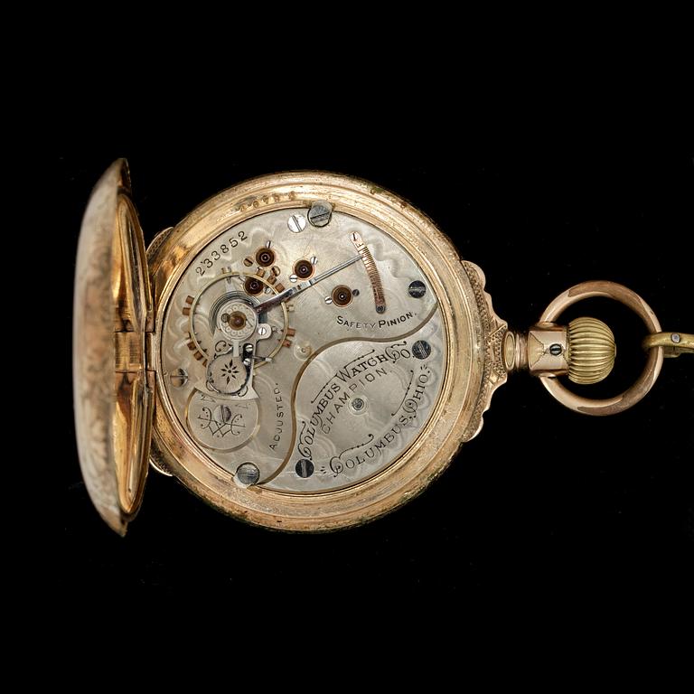FICKUR, herr, troligen 10k guldpläterad mässing, Keystone Watch Case, USA 1900-talets början.
