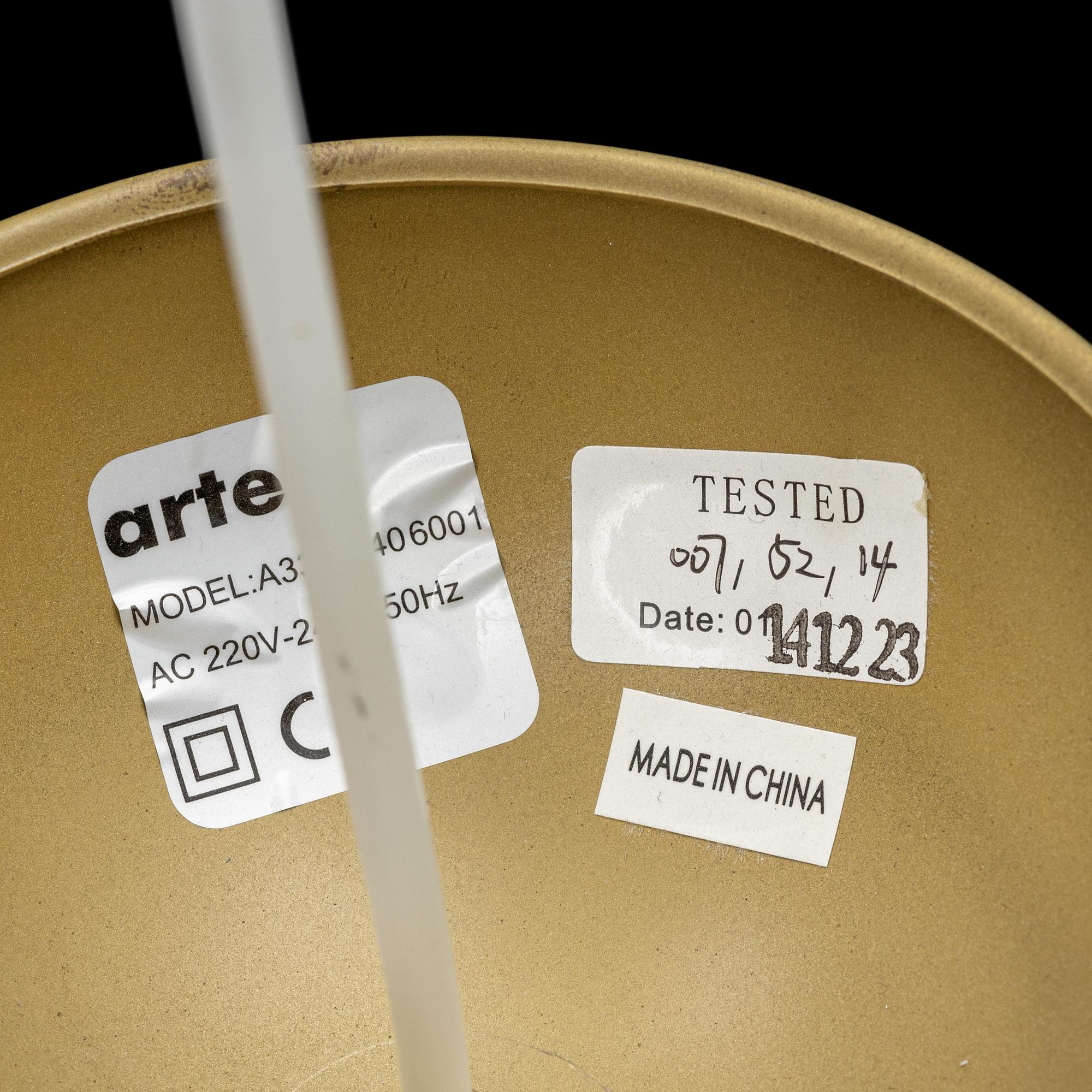 Alvar Aalto, a pair of model 'A330S' ceiling lights, Artek.