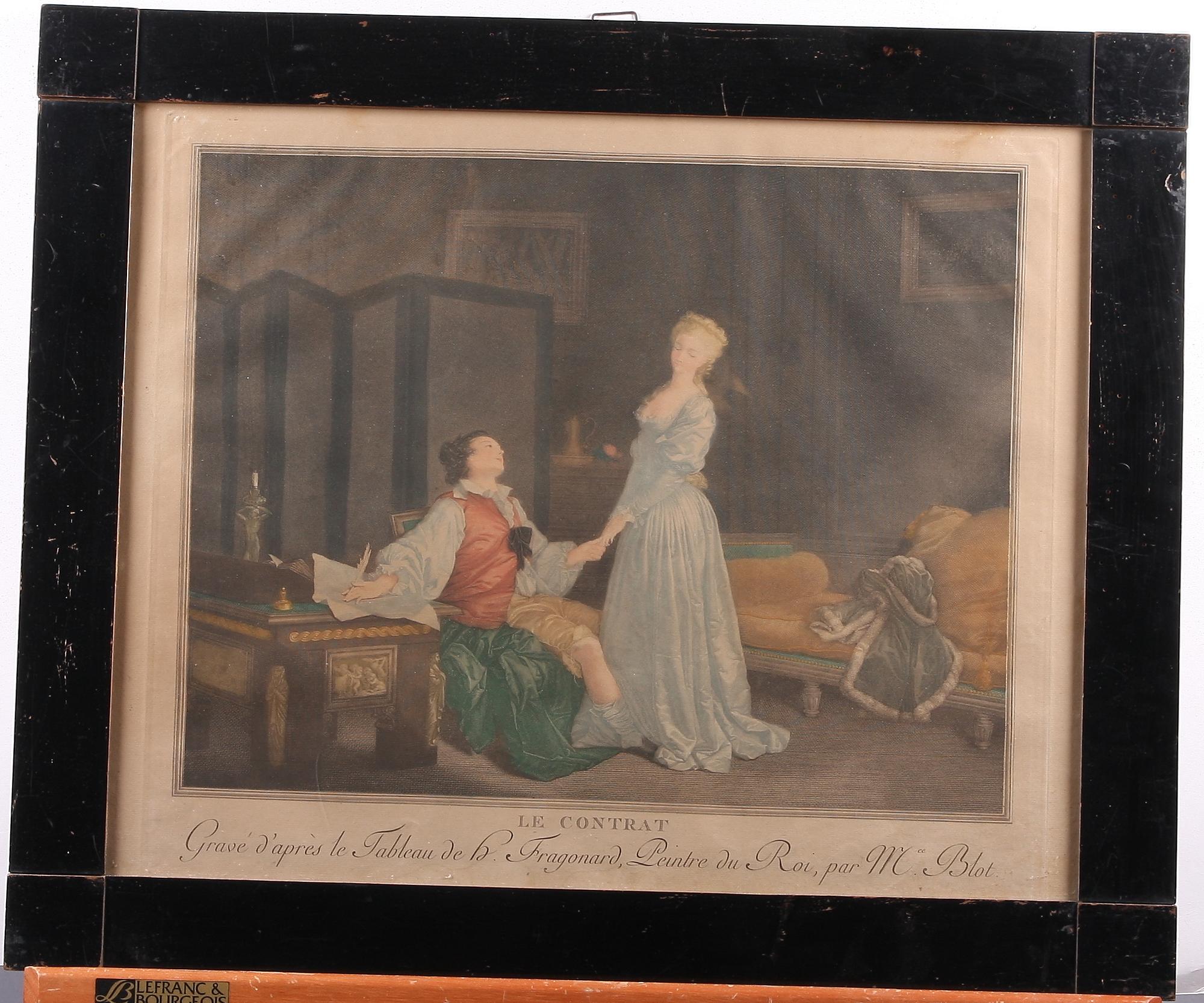 FÄRGGRAVYRER, ett par, 1800-tal.