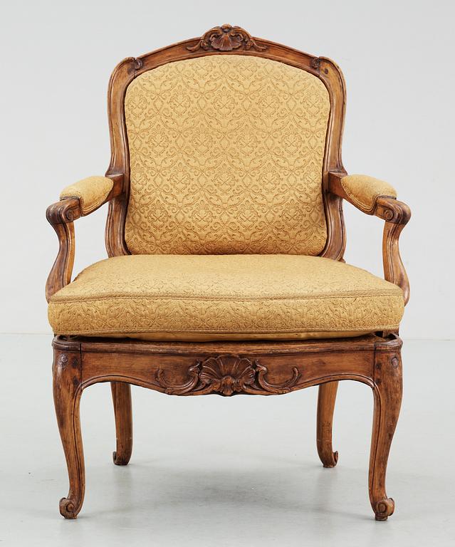 A Swedish Rococo 18th Century armchair.