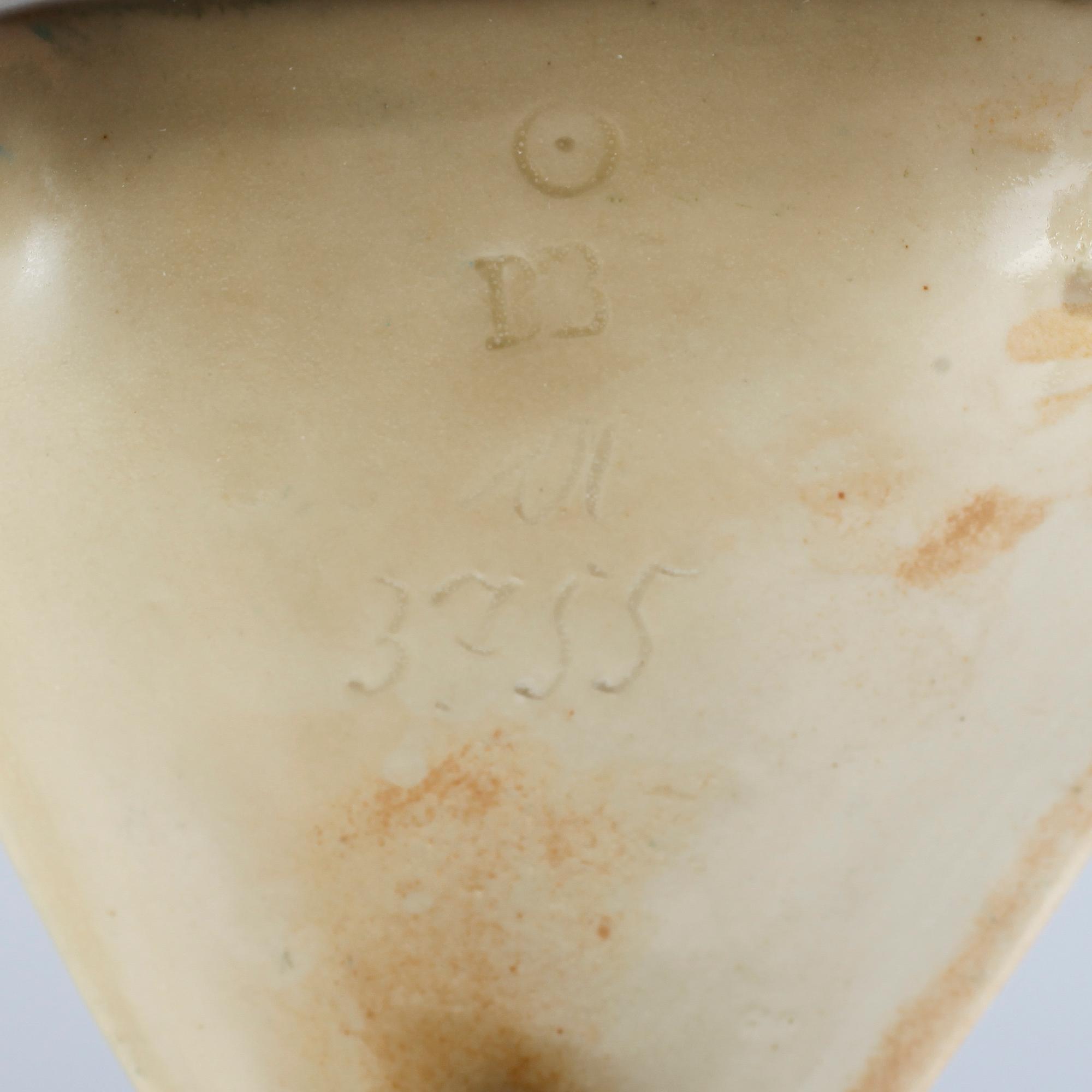VASER, 1 par, keramik, signerad Grumbach, Bernard Bloch, omkring år 1900.
