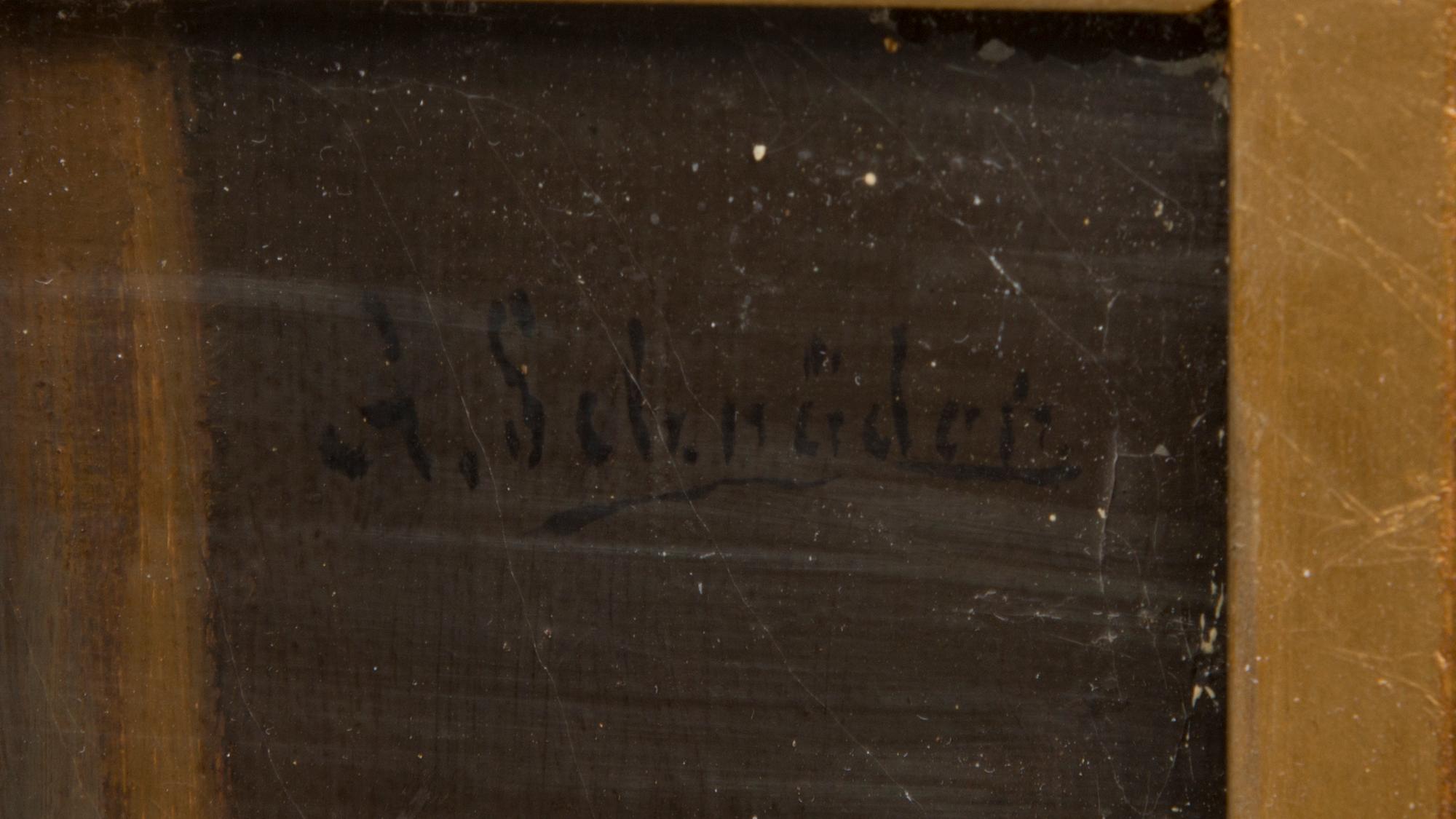ALBERT FRIEDRICH SCHRÖDER, olja på duk, signerad.