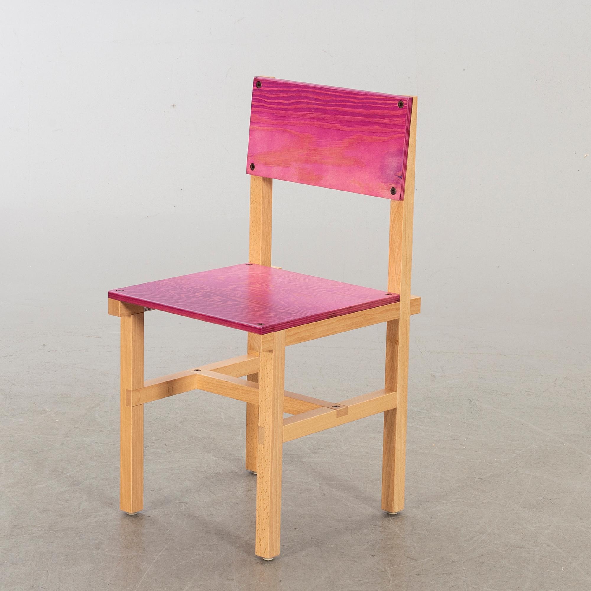 FREDRIK PAULSEN, "Röhsska" Designbaren, chair, Blå Station 2020, Chair 32/102.