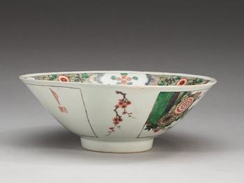 SKÅL, porslin, Qing dynastin, Kangxi (1662-1722).
