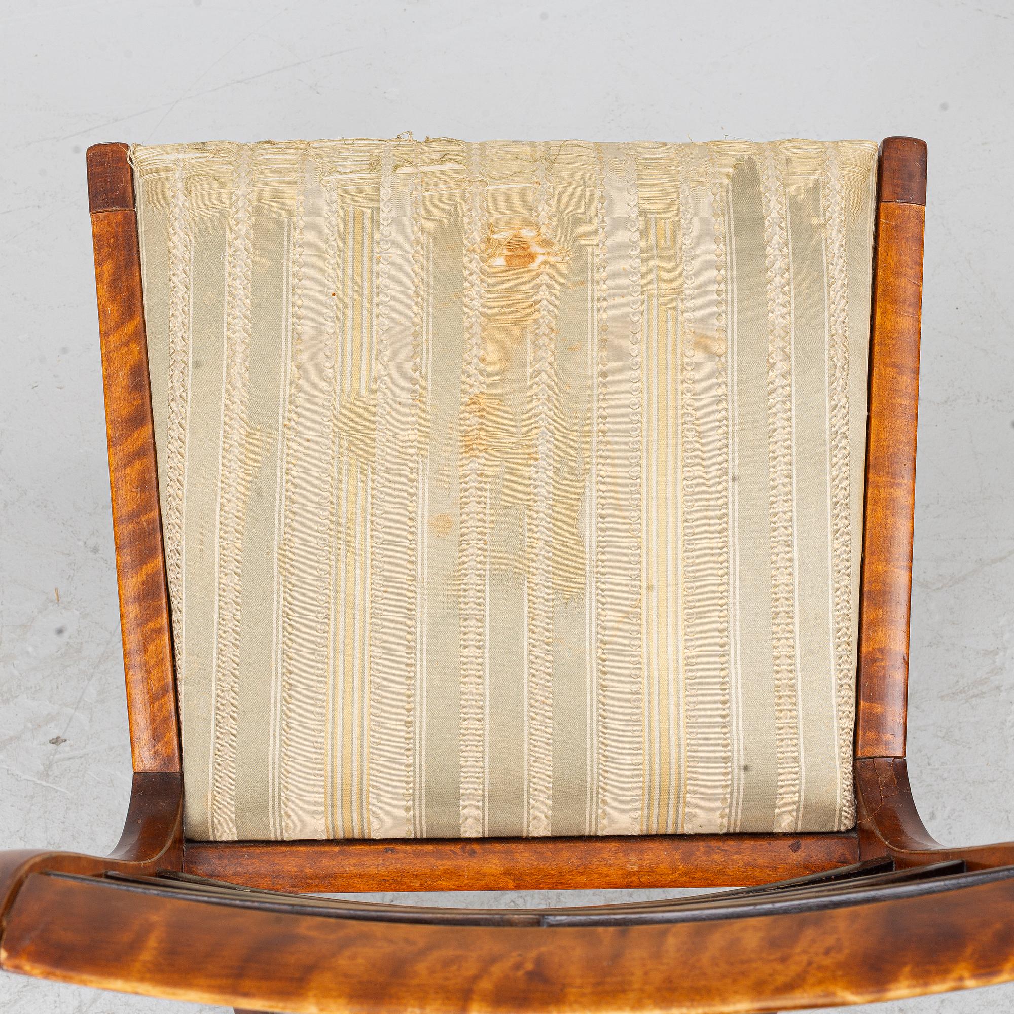 Carl Malmsten, Four chairs, Swedish Grace, Svenska Möbelfabrikerna Bodafors, 1920s.