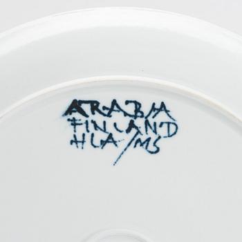 Hilkka-Liisa Ahola, eight ceramic plates signed HLA/MS, Arabia.