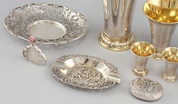 PARTI SILVER, 12delar, silver, bla GAB, vikt 742 g.