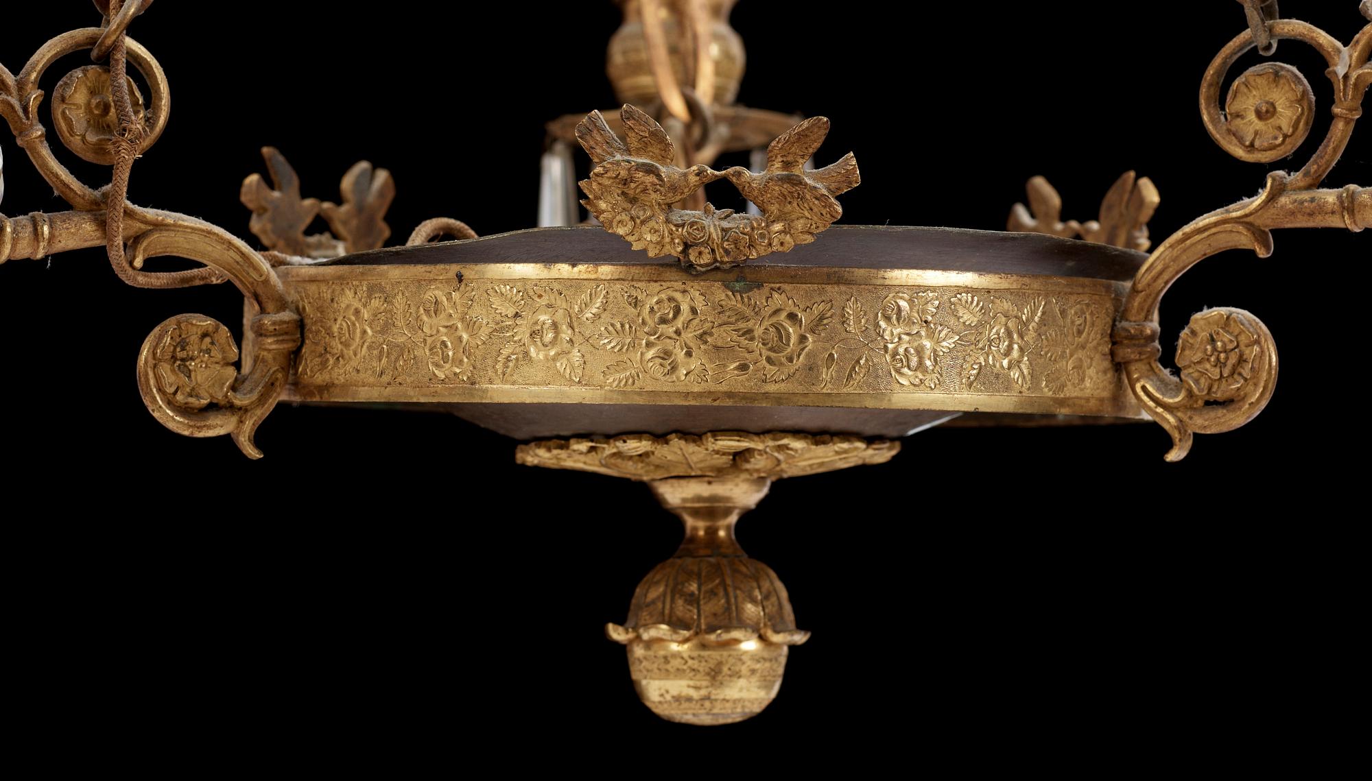 TAKAMPEL, empire, 1800-talets först halft. Höjd: ca 77cm.