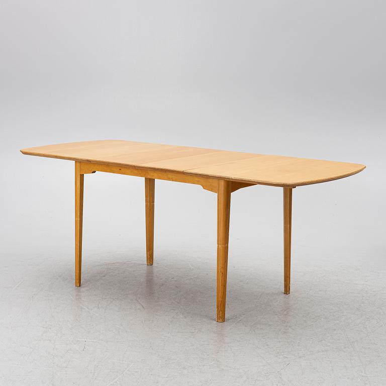A dining table with six chairs, Sweden, 1940's.